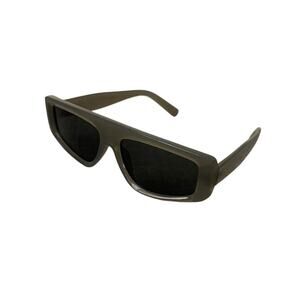 New Mens Polarized Rectangular Green Sunglasses